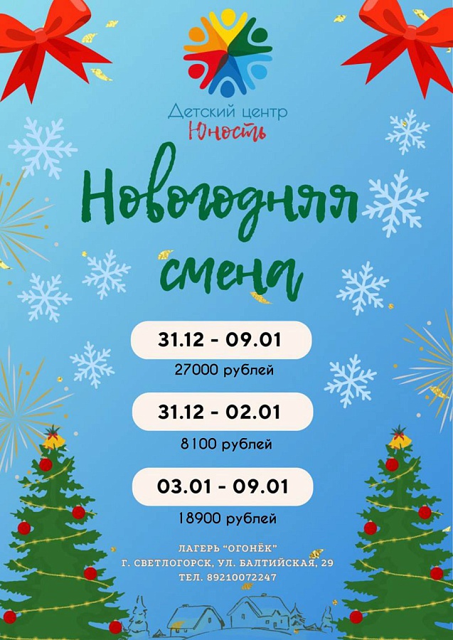 Новогодняя смена 2025-2026